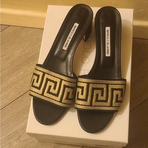 Manolo Blahnik Zigzag Chiltern Sandals